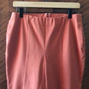 Alfani Straight-leg Terracotta Color Vintage-inspired Slacks